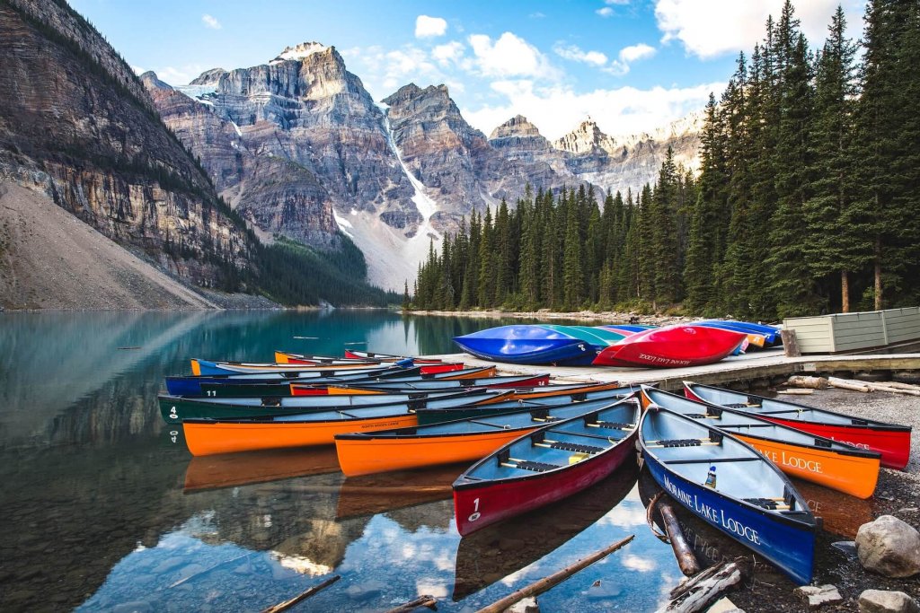Mooiste Lakes West-Canada: Moraine Lake