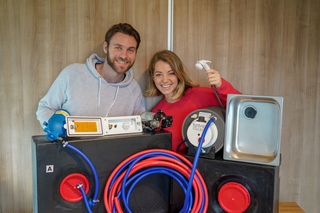 Watersysteem camper - de verschillende onderdelen - by NOMADS