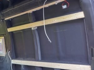 balken voor betimmering camper zijwanden