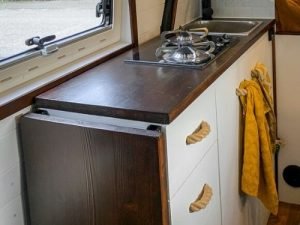 Bladsteun ingeklapt