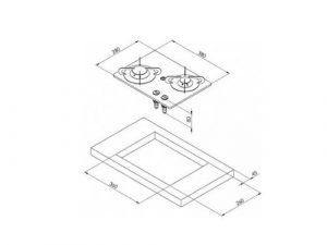 Gaskookplaat 2-pit formaten