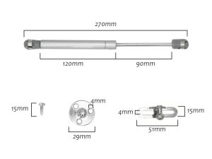Gasveer afmetingen