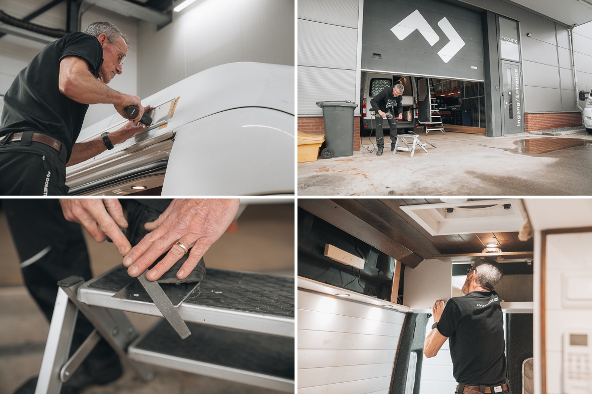 Camper cassetteluifel adapter op maat maken